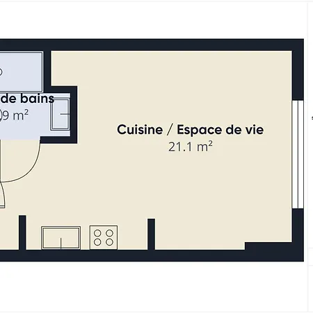 Le Backside - Pour 3 - Piscine Commune 아파트 *